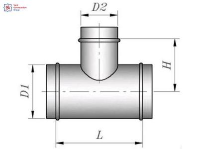 Тройник воздуховода круглого сечения